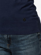 Maglia con collo polo e applicazione logo