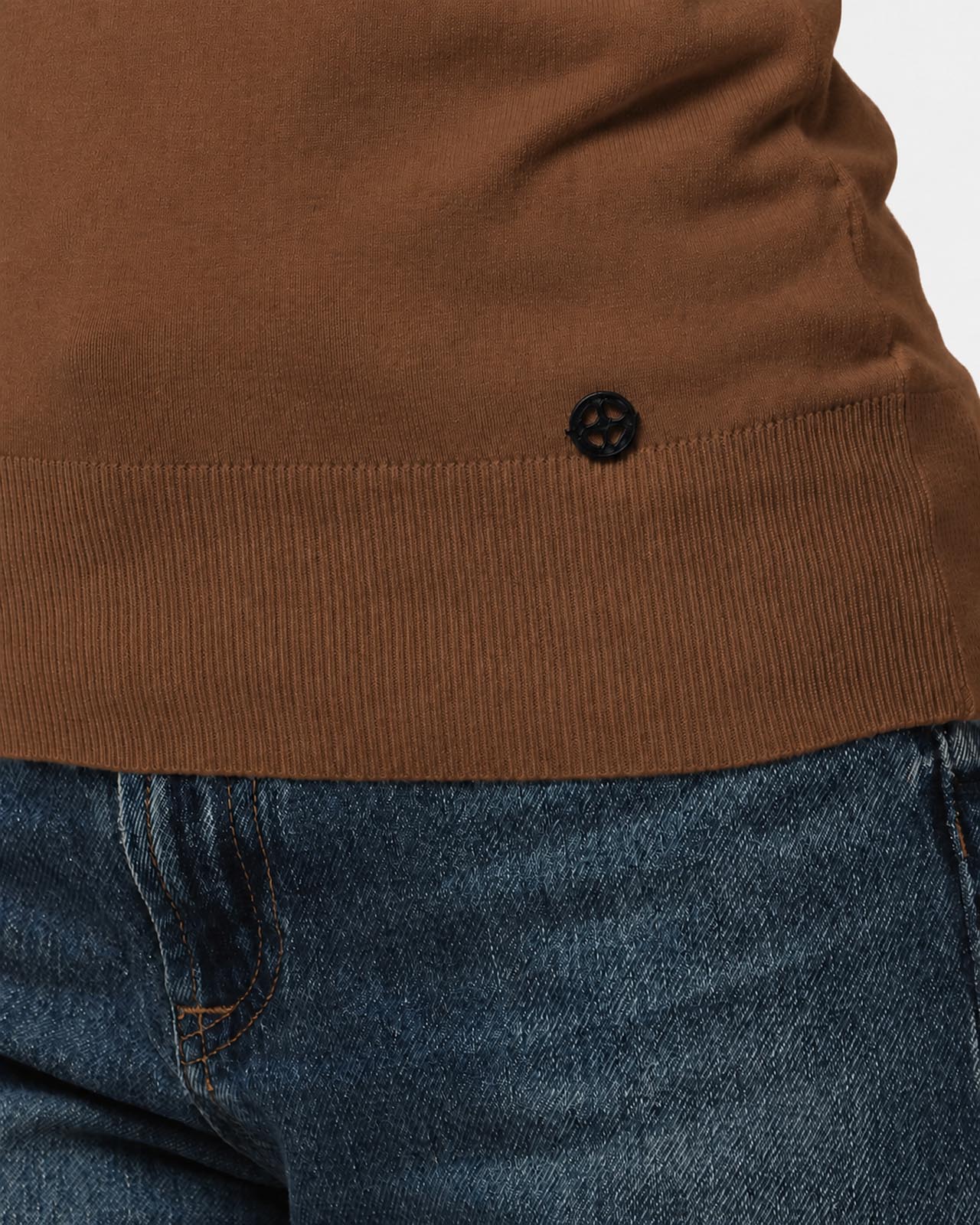 Maglia con collo polo e applicazione logo
