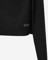 Maglia con collo vulcano e strass