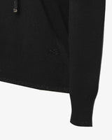 Maglia con cappuccio e bordi lurex