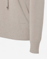 Maglia con cappuccio e bordi lurex