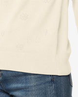 Maglia a collo alto con strass