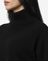 Maglia a collo alto a maniche lunghe con strass