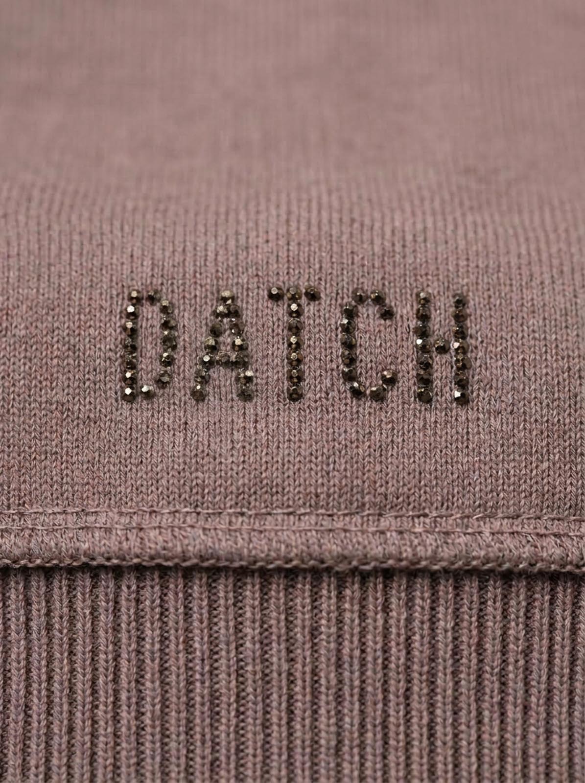 Maglia con scollo asimmetrico e strass