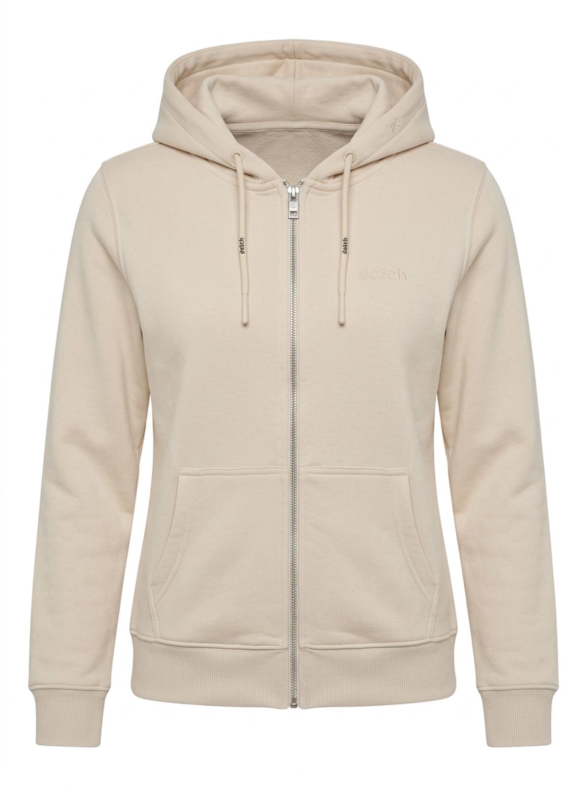 Felpa zip con cappuccio donna