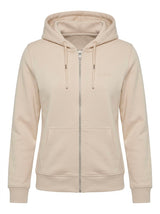 Felpa zip con cappuccio donna