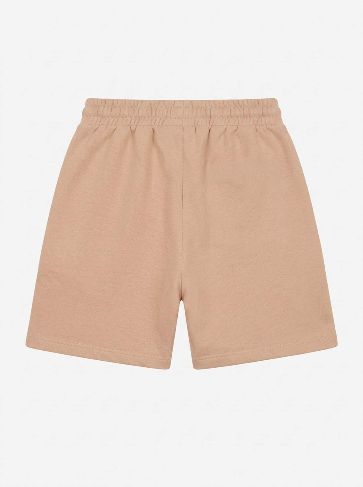 Short taglio over con stampa in cotone