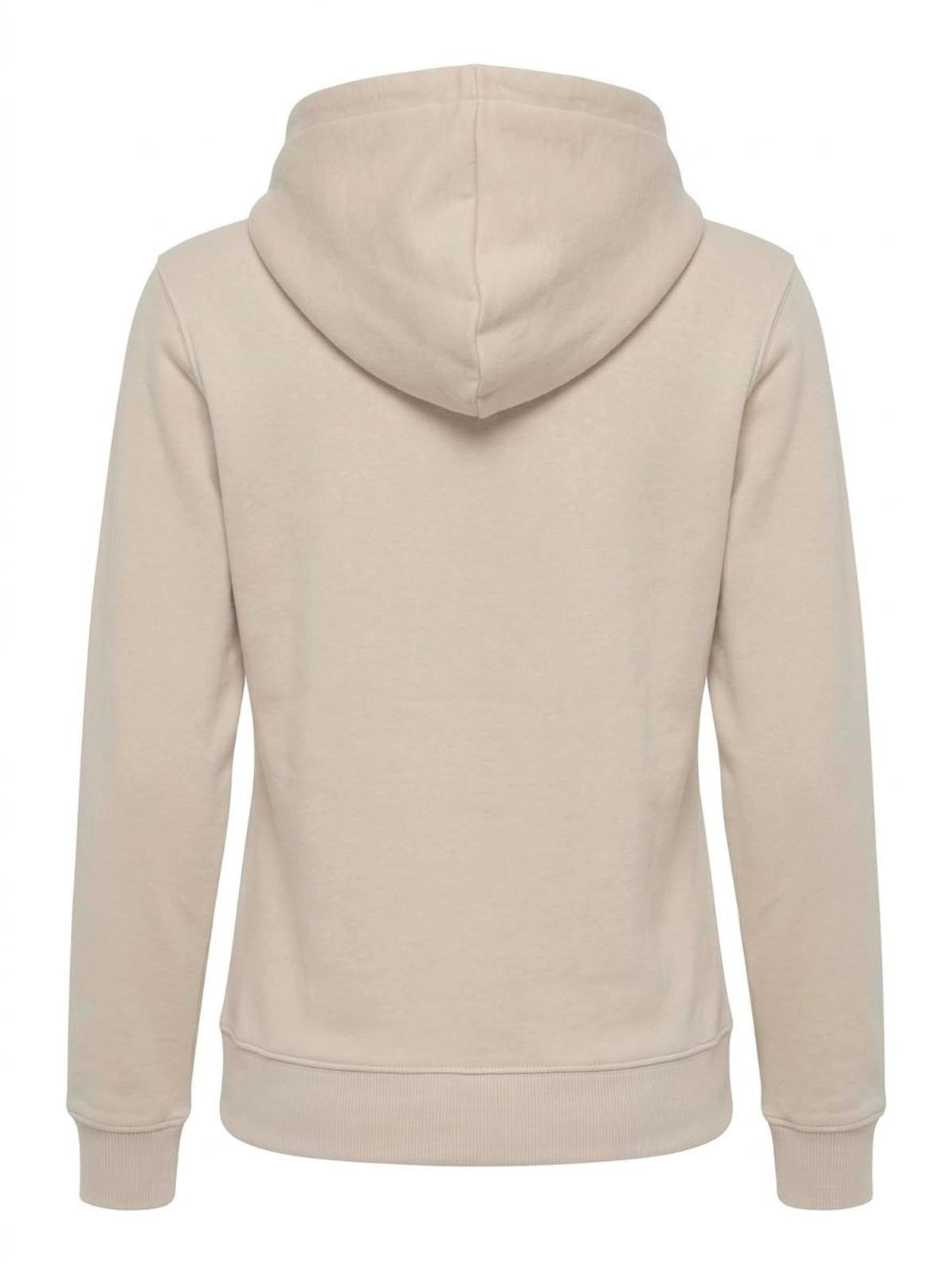 Felpa zip con cappuccio donna