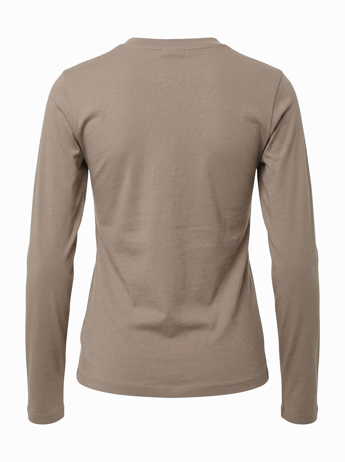 T-shirt a maniche lunghe con strass
