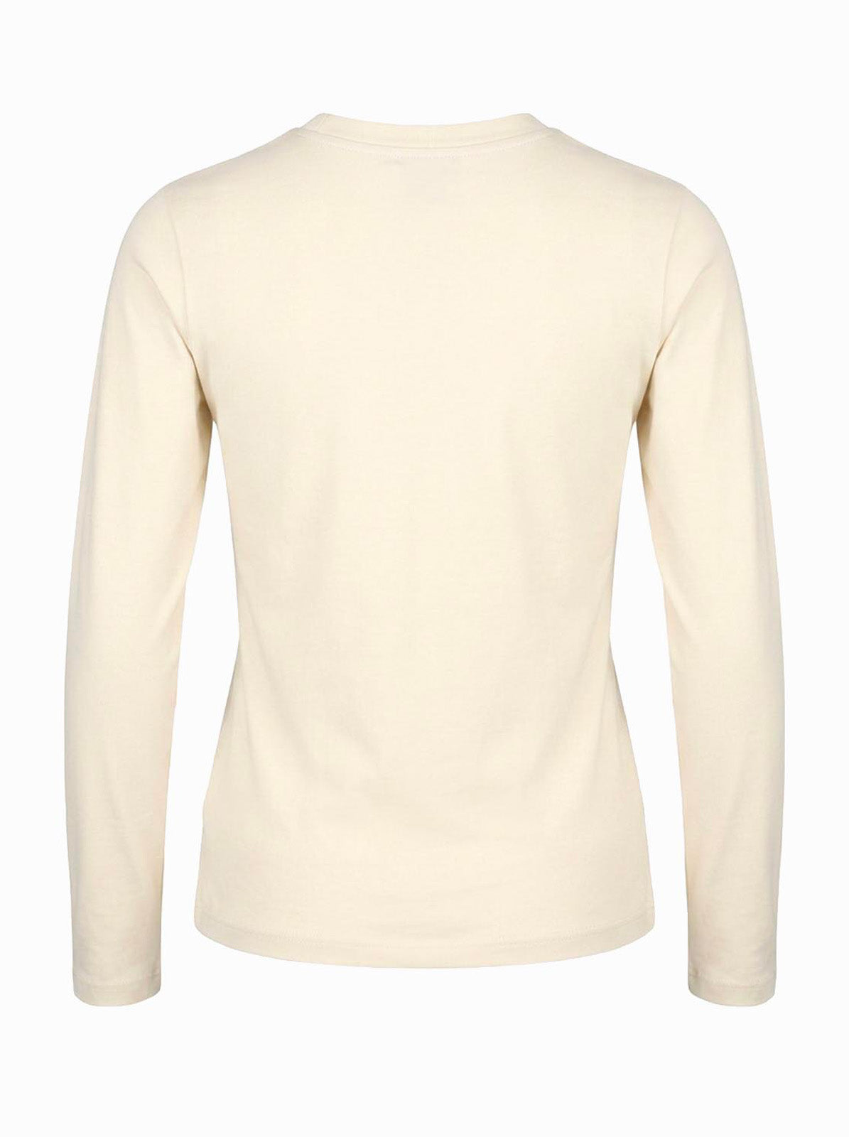 T-shirt a maniche lunghe con strass