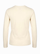 T-shirt a maniche lunghe con strass