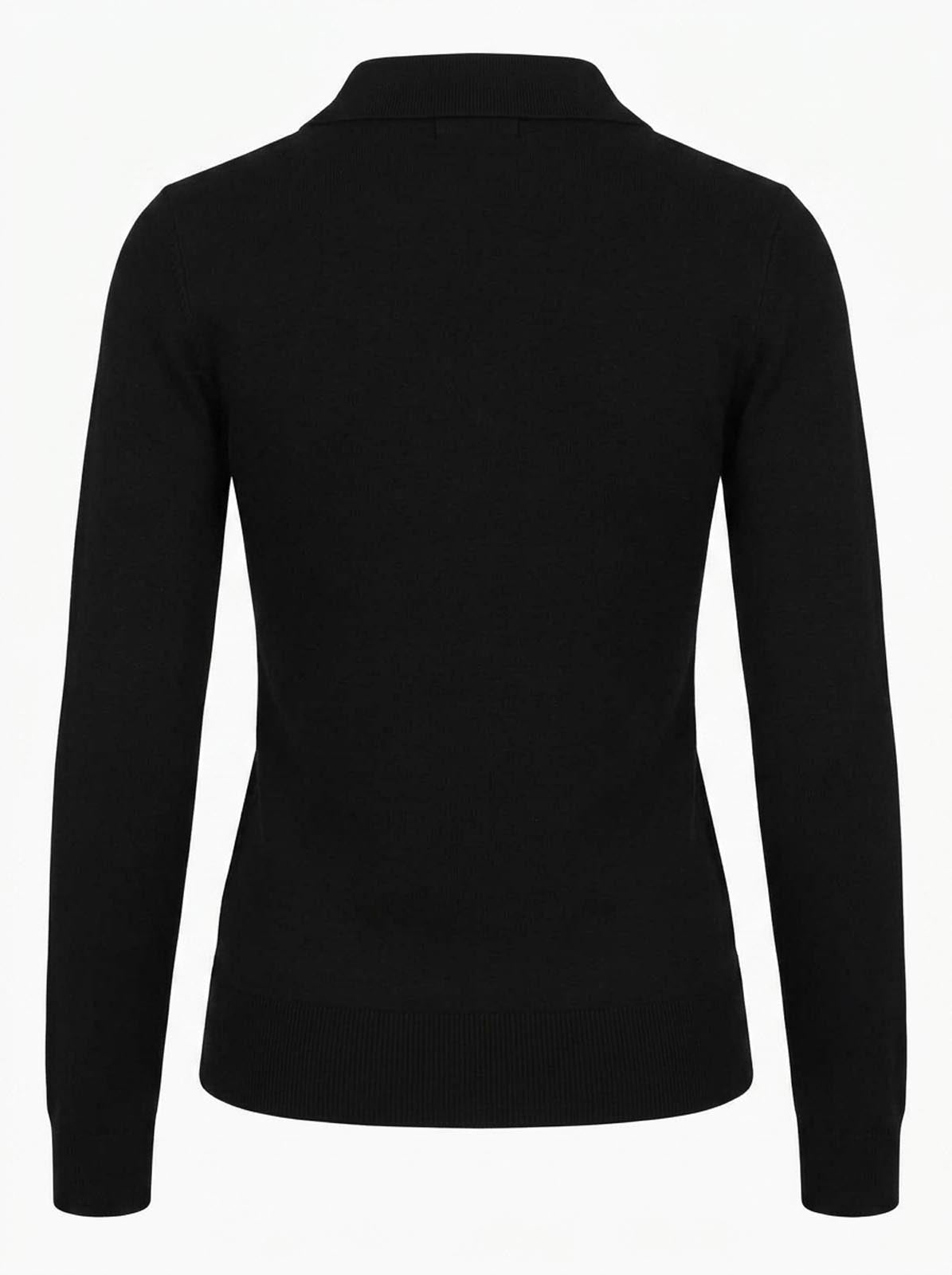 Maglia con collo polo e applicazione logo