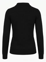 Maglia con collo polo e applicazione logo