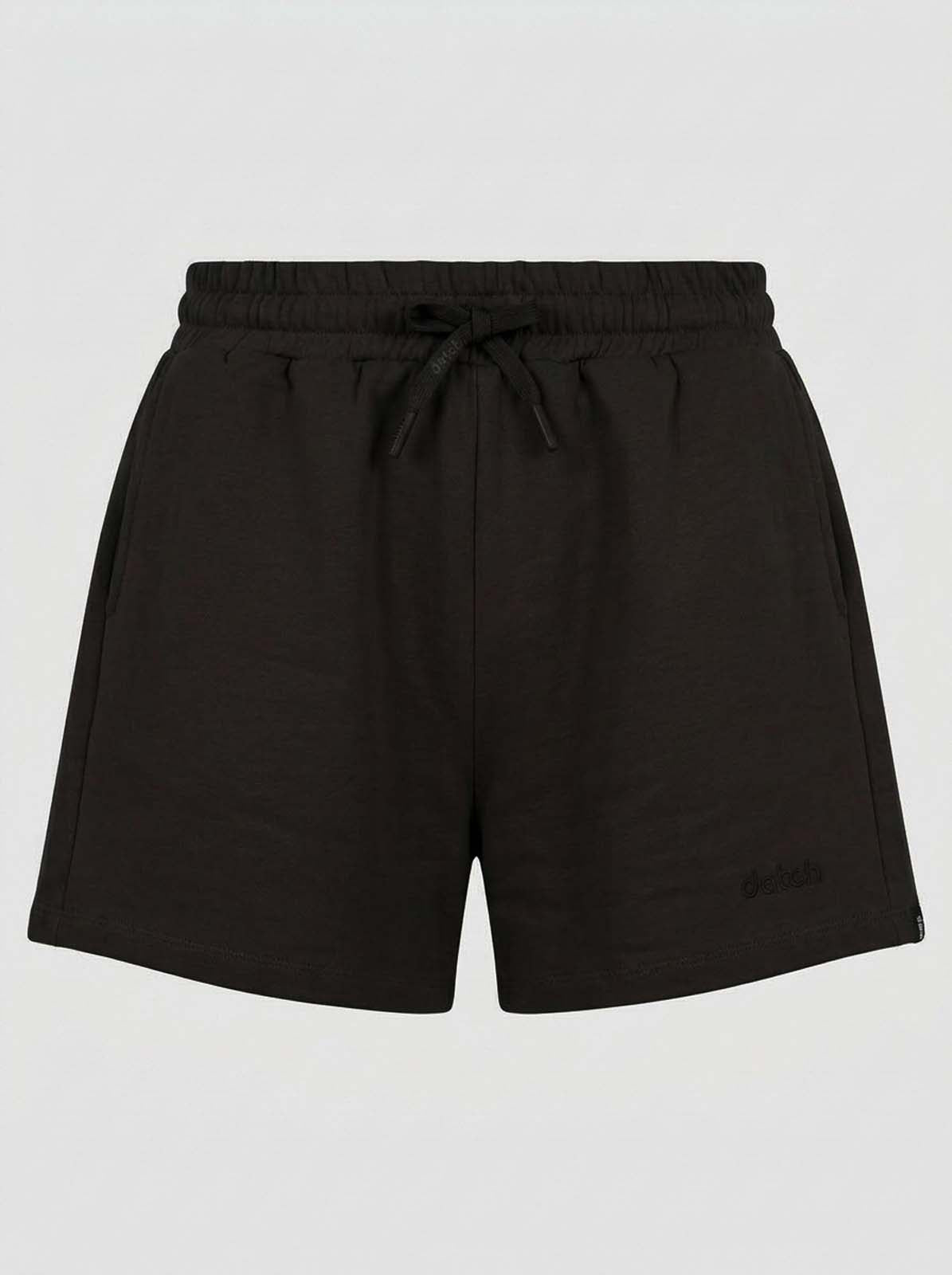 Short taglio over con stampa in cotone