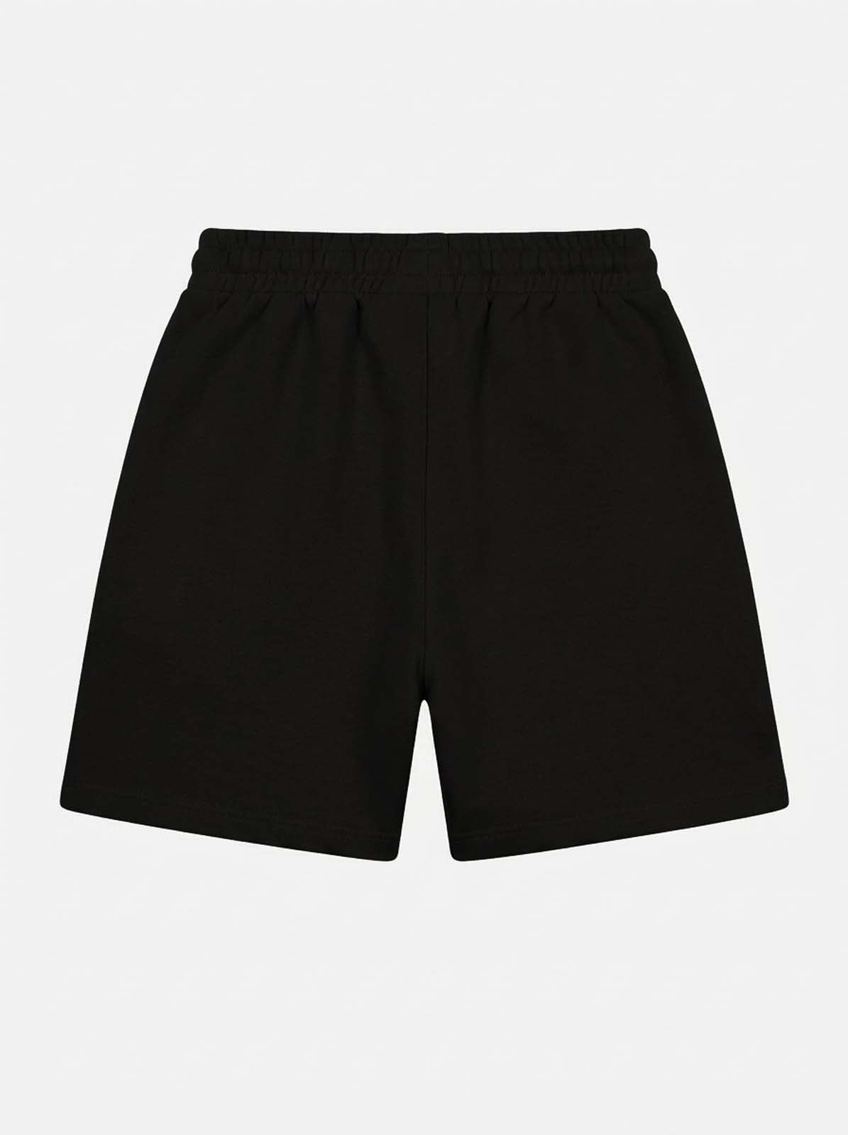 Short taglio over con stampa in cotone