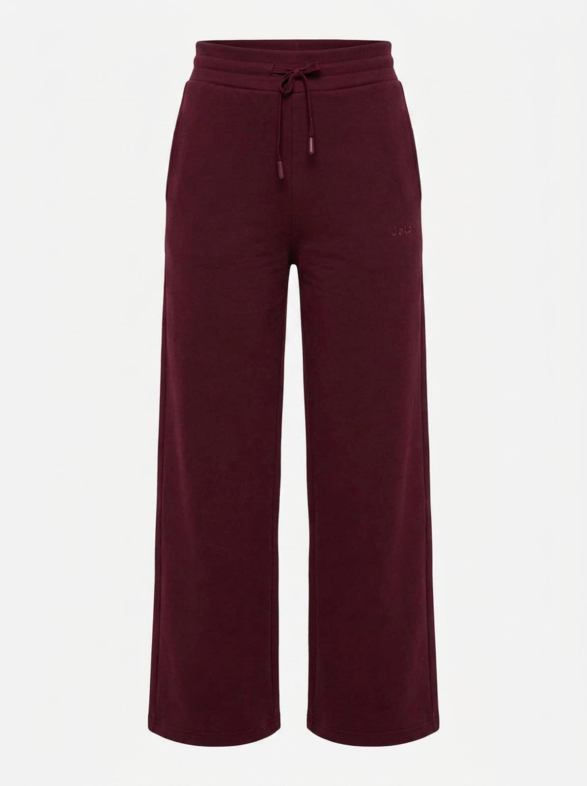 Pantalone felpa a gamba larga