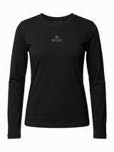 T-shirt a maniche lunghe con strass
