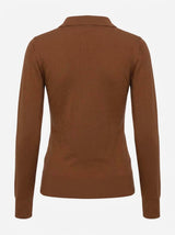 Maglia con collo polo e applicazione logo