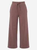 Pantalone felpa a gamba larga