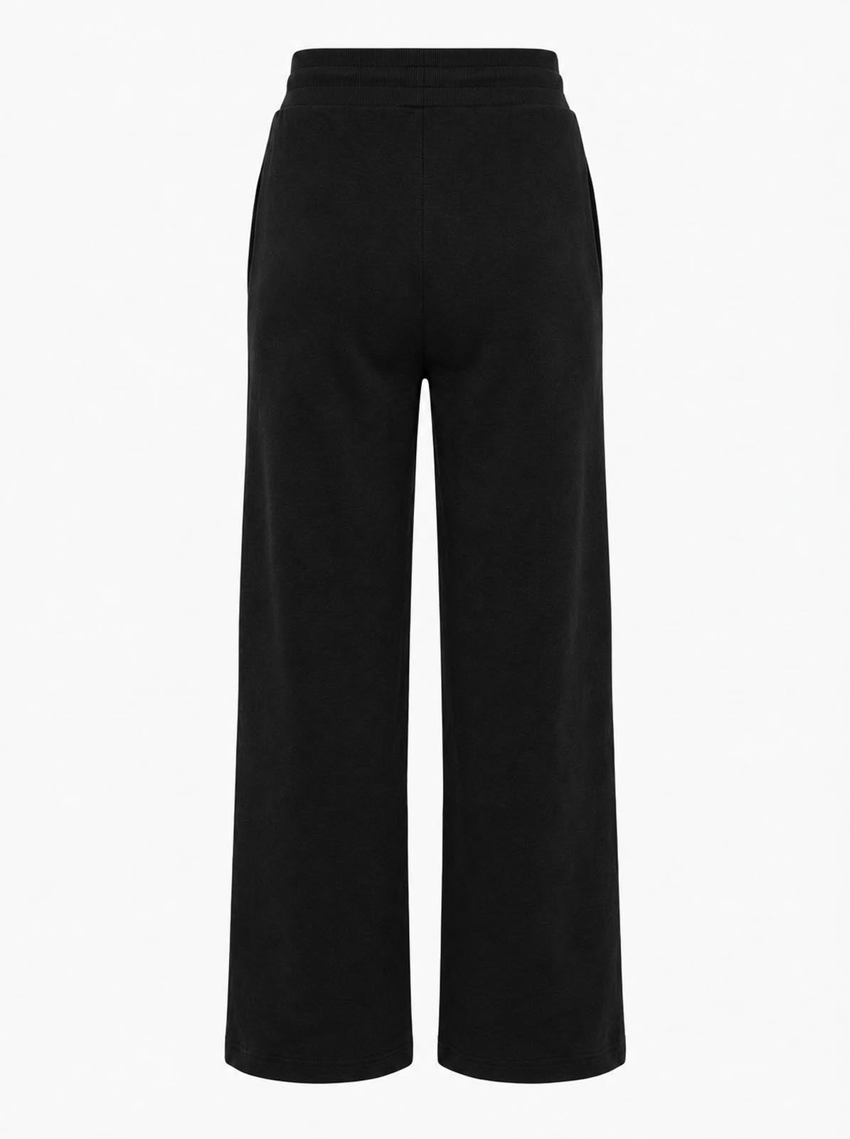Pantalone felpa a gamba larga