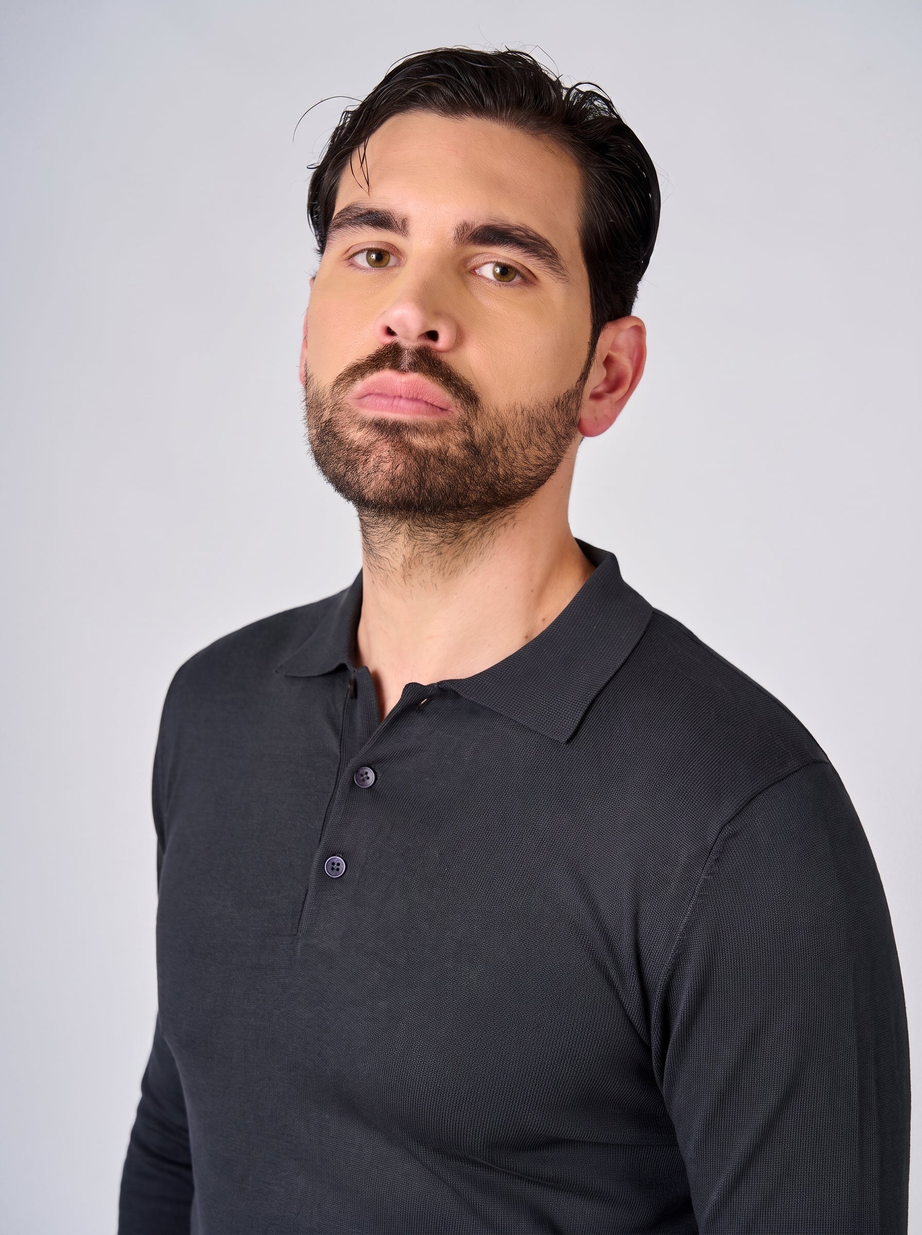 Maglia polo manica lunga