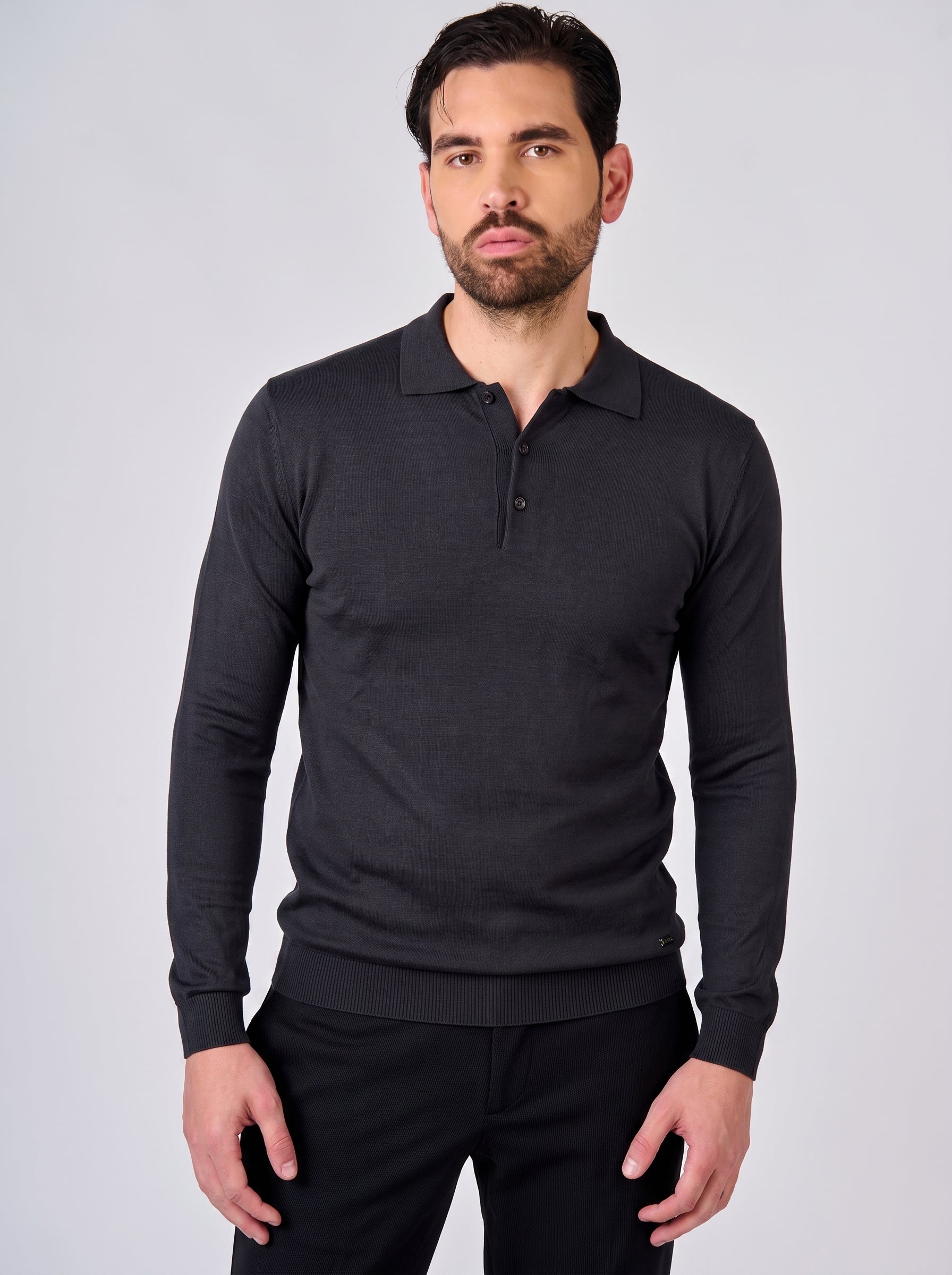 Maglia polo manica lunga