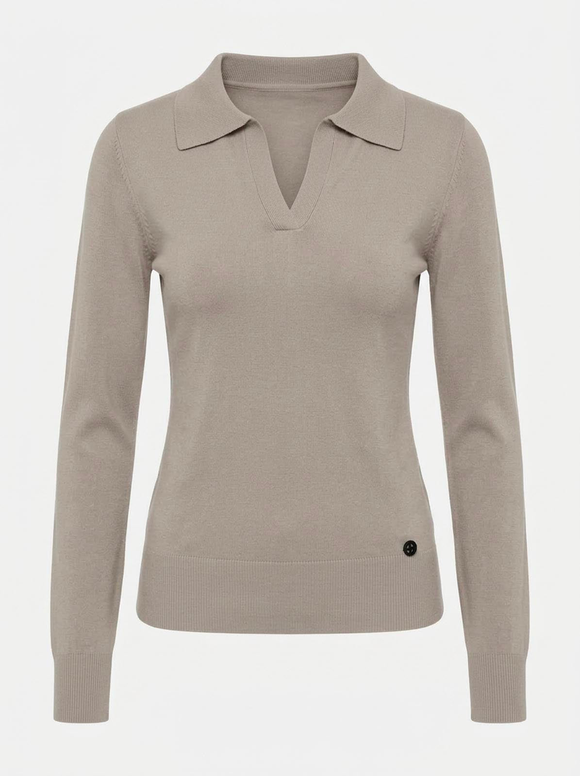 Maglia con collo polo e applicazione logo