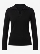 Maglia con collo polo e applicazione logo