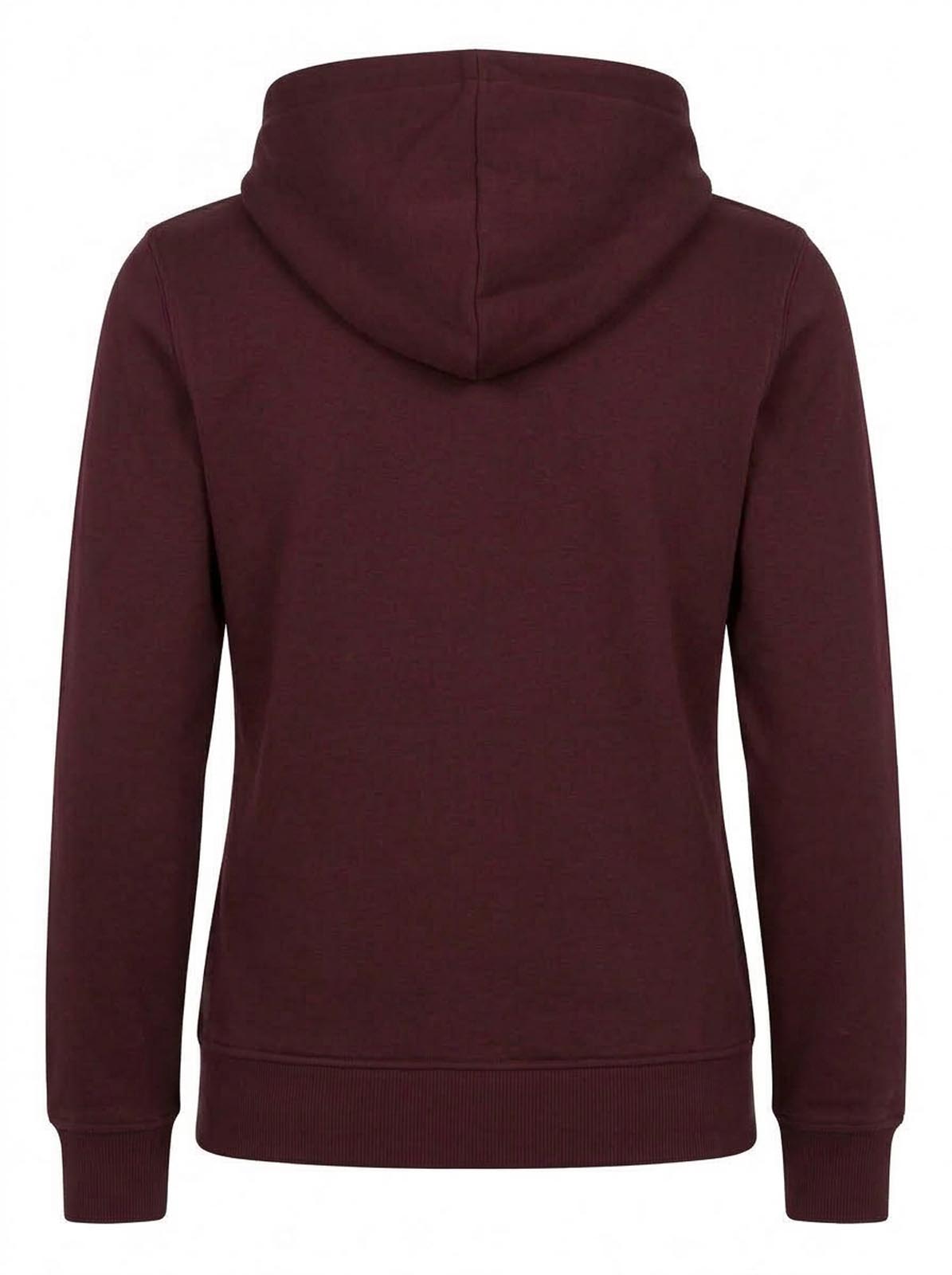 Felpa zip con cappuccio donna