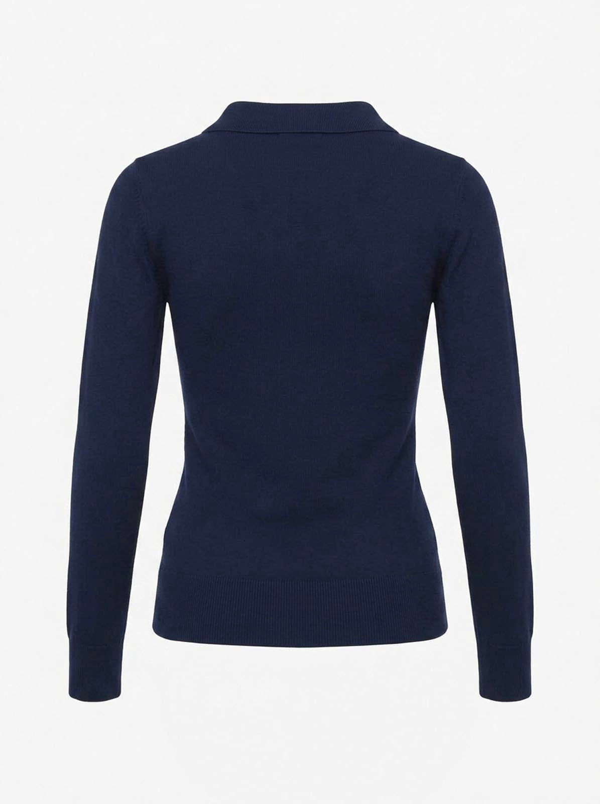 Maglia con collo polo e applicazione logo