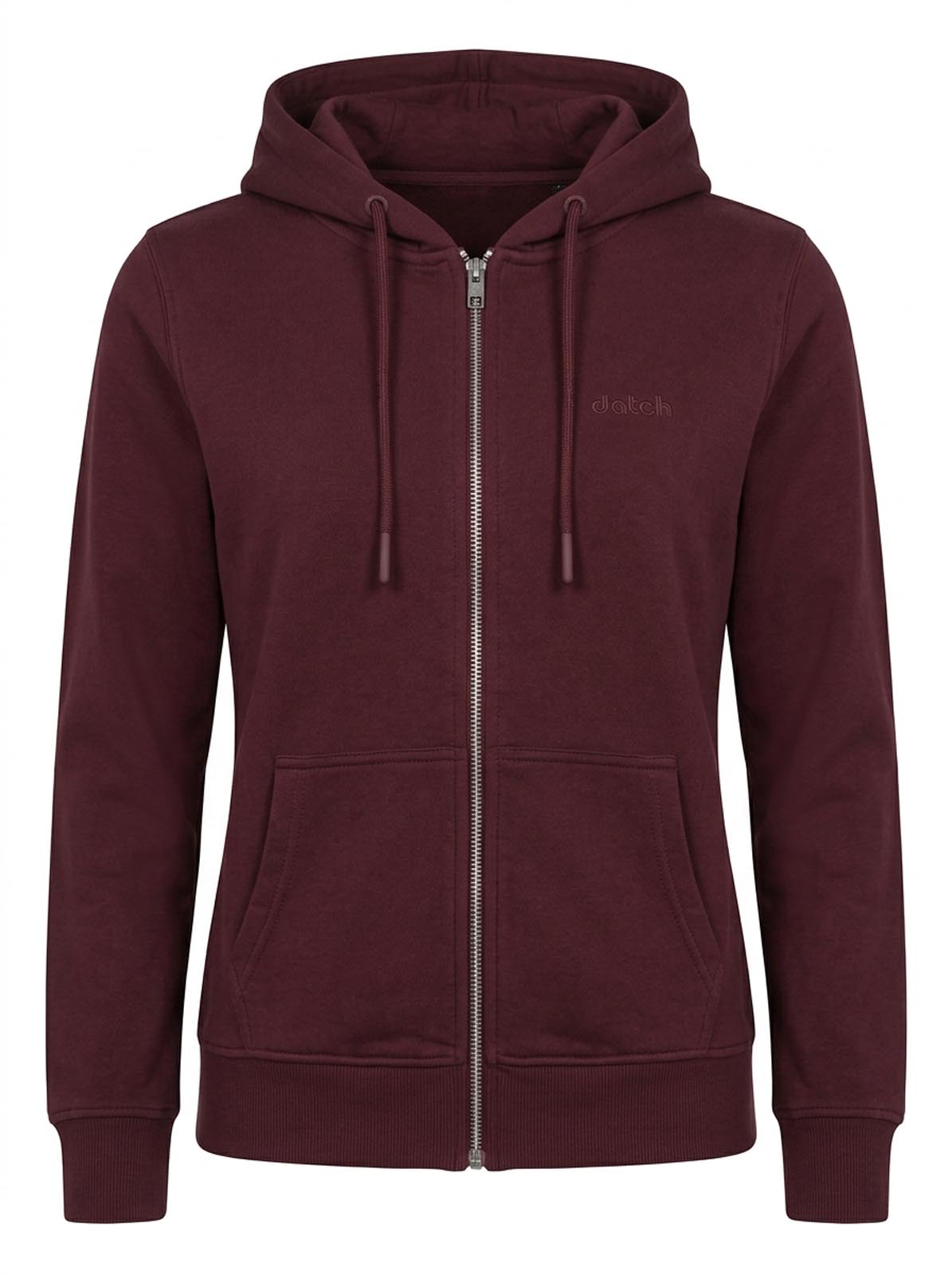 Felpa zip con cappuccio donna