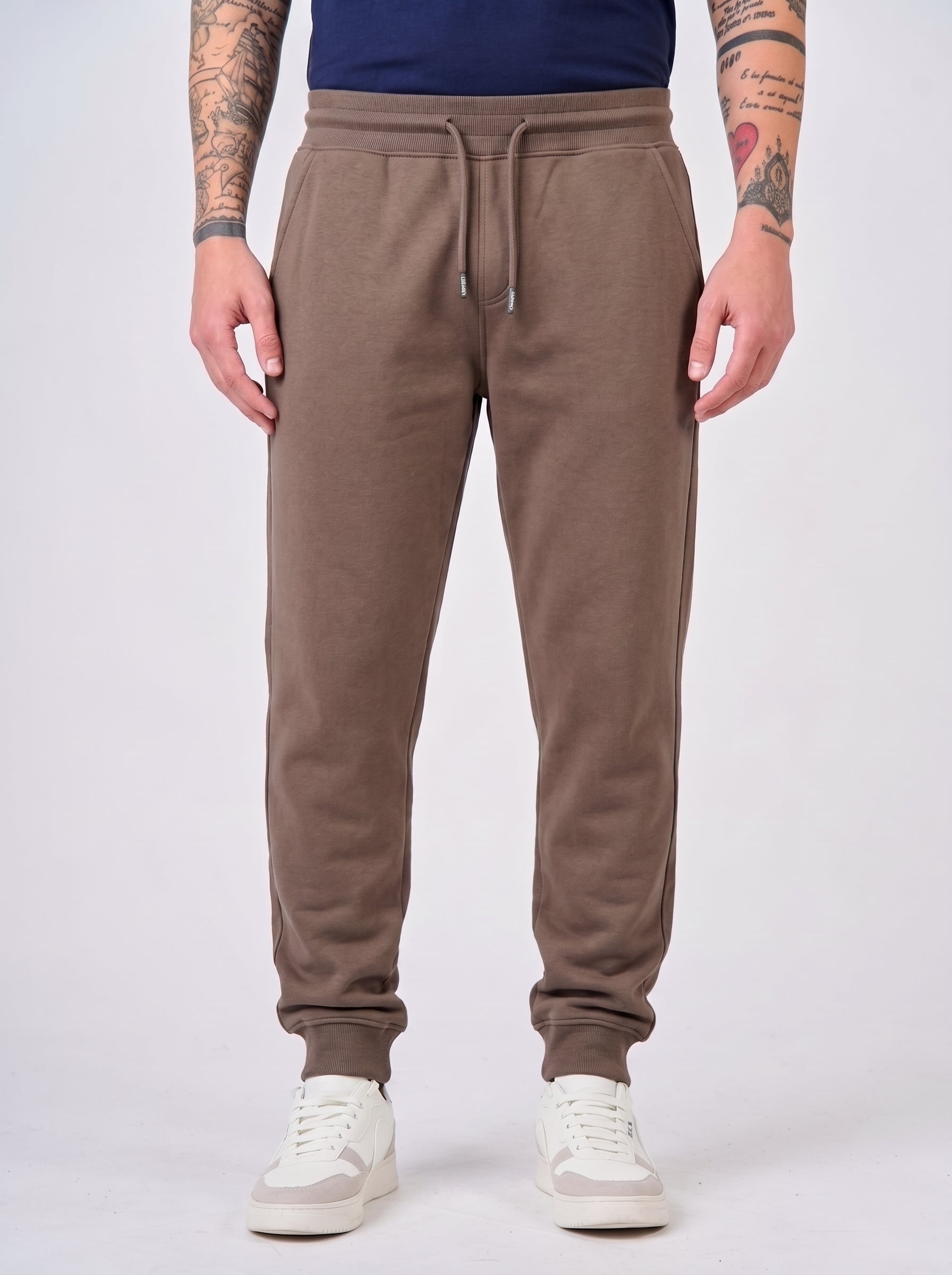 Pantaloni in felpa con fondo a coste