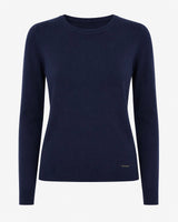 Maglia girocollo con collo a costine