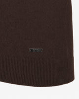 Maglia girocollo con collo a costine