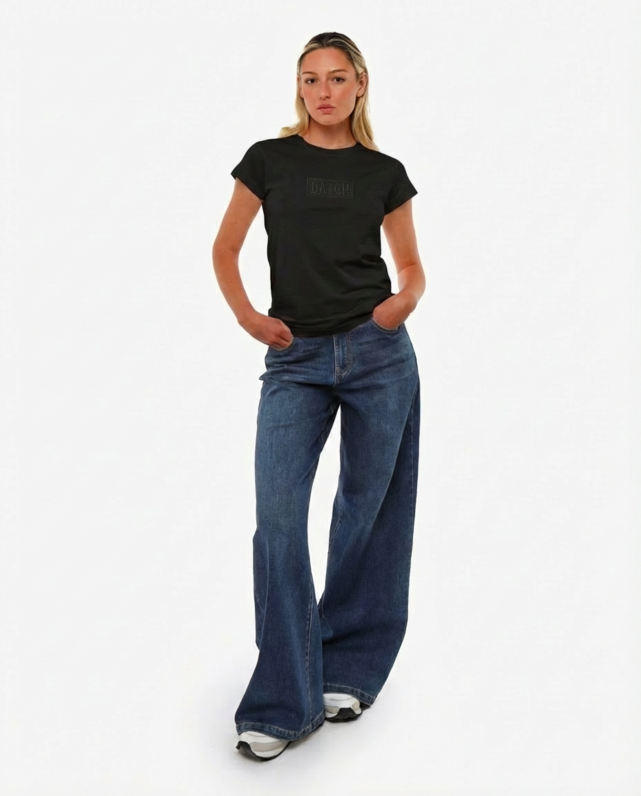 T-shirt con ricamo in cotone
