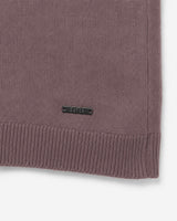 Maglia girocollo con collo a costine