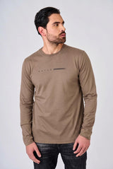 T-shirt a maniche lunghe con logo
