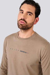 T-shirt a maniche lunghe con logo