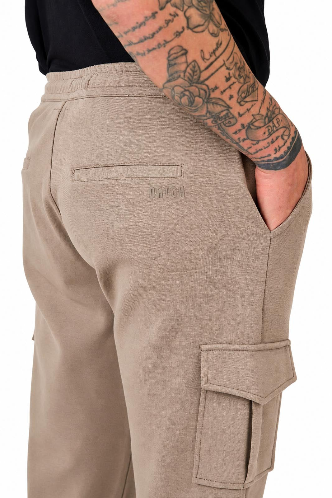 Pantaloni cargo in felpa di piquet