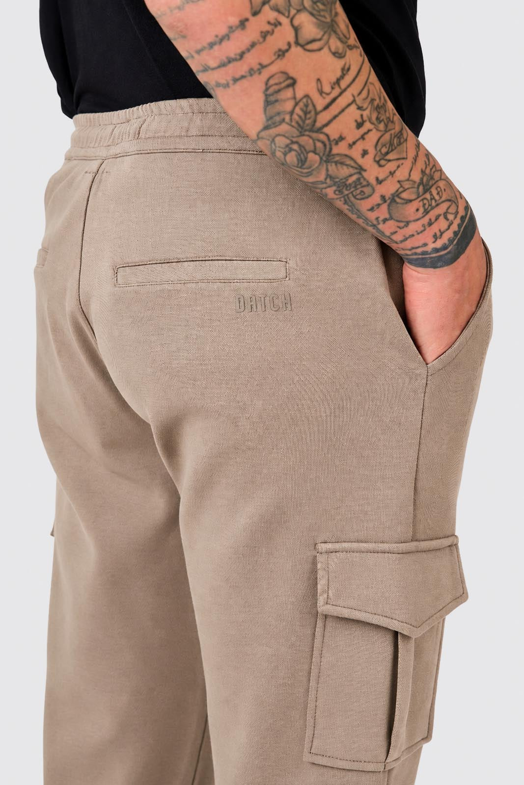 Pantaloni cargo in felpa di piquet