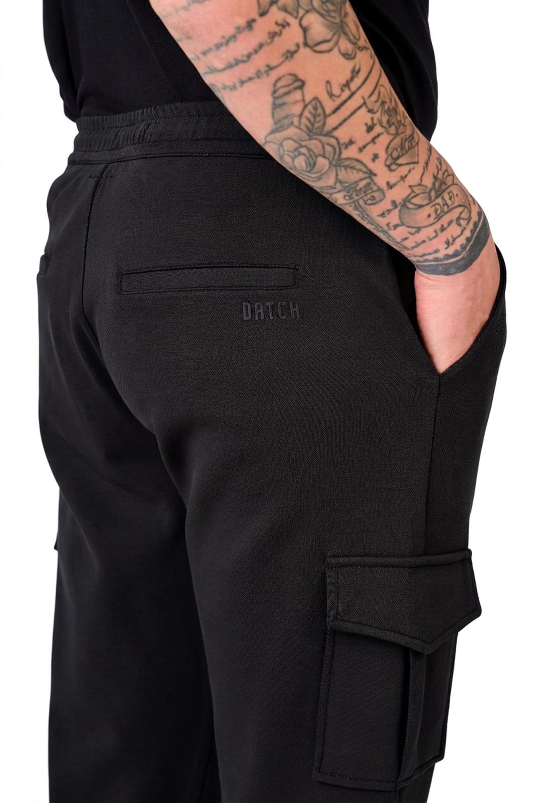 Pantaloni cargo in felpa di piquet