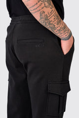 Pantaloni cargo in felpa di piquet
