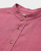 Camicia in lino - Collo serafino