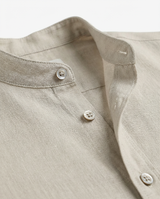 Camicia in lino - Collo serafino
