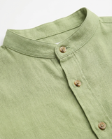 Camicia in lino - Collo serafino