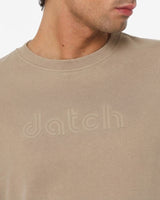 Felpa girocollo stampa tono su tono