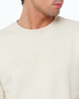 Felpa girocollo stampa tono su tono