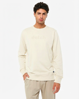 Felpa girocollo stampa tono su tono