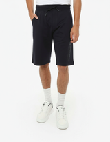 Bermuda in felpa con logo tono su tono