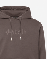 Felpa con cappuccio e logo centrale